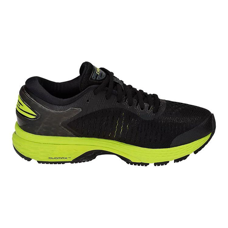 Asics Gel-Kayano 25 Comfortable Versatile Durable Low-Top Kids Running Shoes Kids Running Shoes Black Green 1014A004-001
