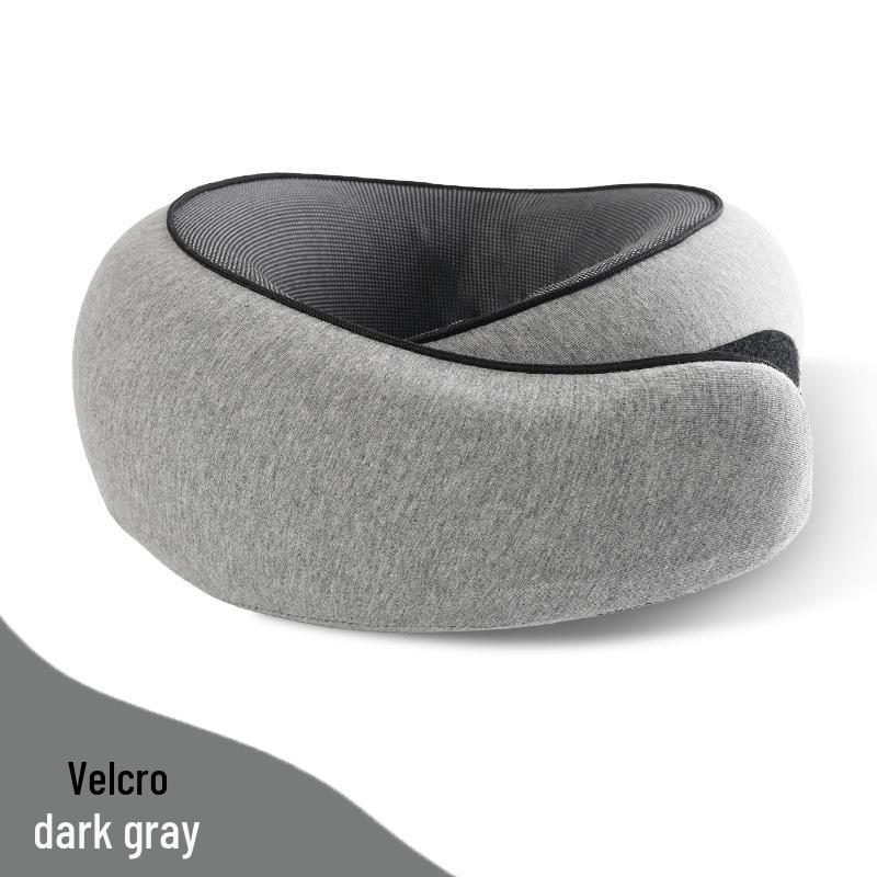Cross-Border Memory Foam U-Shaped Travel Pillow for Office, Nap, Driving, and Airplane Neck Support.