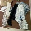 Unique Y2k Long Lace Waistband Floral Bow Lace Waist Belt Tie Up Thin Dress Jeans Belt Lace Scarf Hair Band Hair Accessories