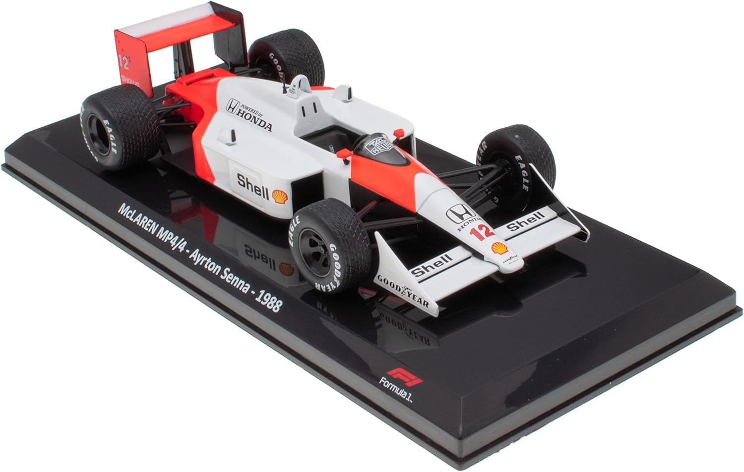

F1 Ayrton Senna Mini Car McLaren Honda World Champion 1988 Blister Pack Product 1/24 MP4/4 [Товар]