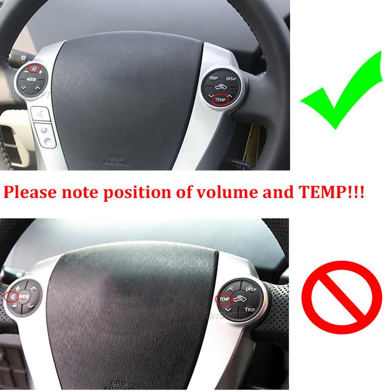 New Steering Wheel Switch For Toyota Prius ZWV30L 2010-2013 For Prius 30 2009-13 Control Panel Rubber