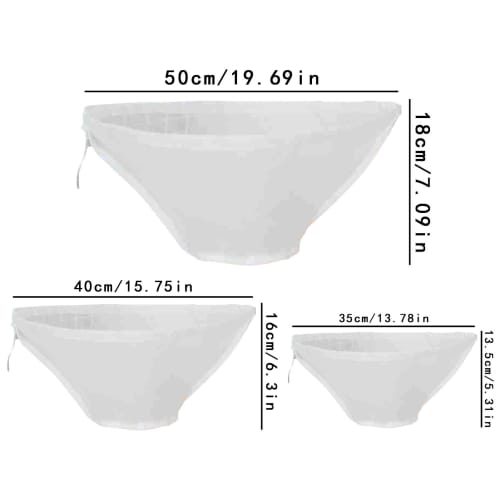 Nut Milk Bag, Cheesecloth Straining Bags, Almond Milk Strainer, Soy Milk Bag, Milk Nut Strainer, 3-pack of Nut Milk Bags Versatile and Multi-purpose f