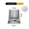 Premium Rotating Crystal Glass Tumbler: Decompression Spin Cup for Wine, Whiskey, or Beer