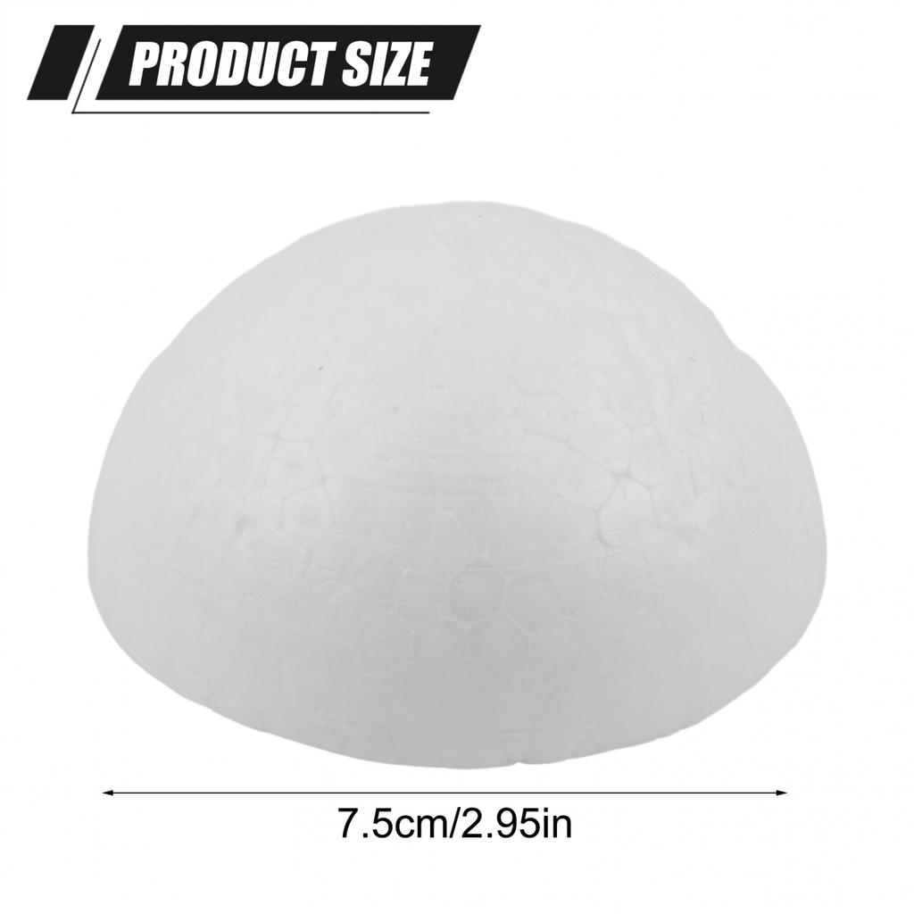 Hemisphere Foam Ball Foam Ball Hemisphere Foam Round Wedding White 6 Sizes DIY