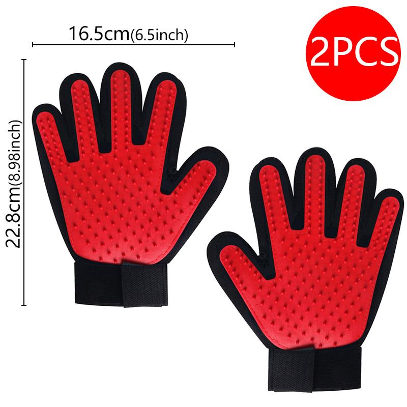 Para Rękawic do Usuwania Sierści Zwierząt Kot Pies Masaż Kąpiel Czyszczenie do Kąpieli Psów Grzebień do Sierści Rękawica Masaż Pielęgnacja Psów Kotów akcesoria