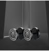 Gothic Norse Viking Runes Stud Earrings for Men Boys,Rock Punk Stainless Steel Valknut Wolf Head Compass Celtic Knot Earrings