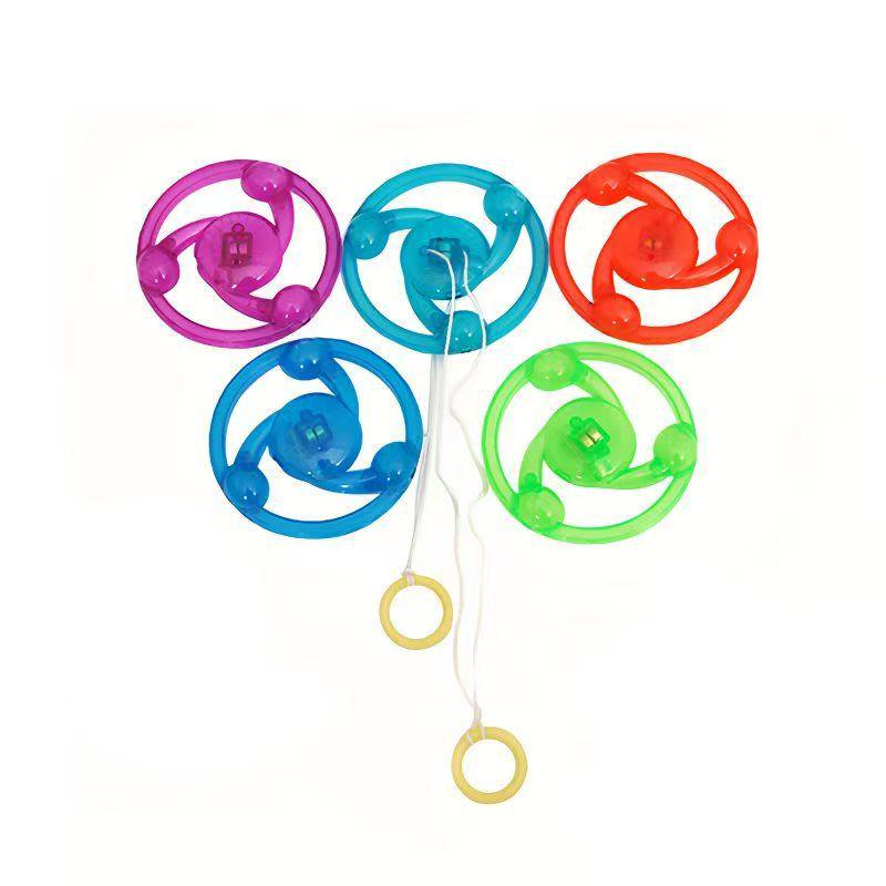 Light-Up Whistle Flywheel Toy - Pull-String, Flashing, Student Prizes, Gifts