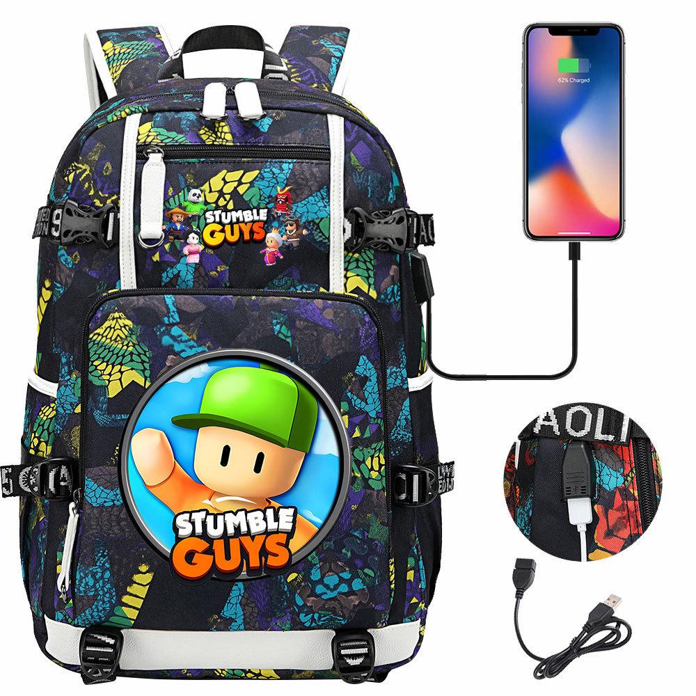 Game Merchandise Collision Party Usb Print Teen Middle School Schoolbag Men and Women Leisure Travel Backpack