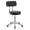 Adjustable Swivel Stool with Backrest and Casters