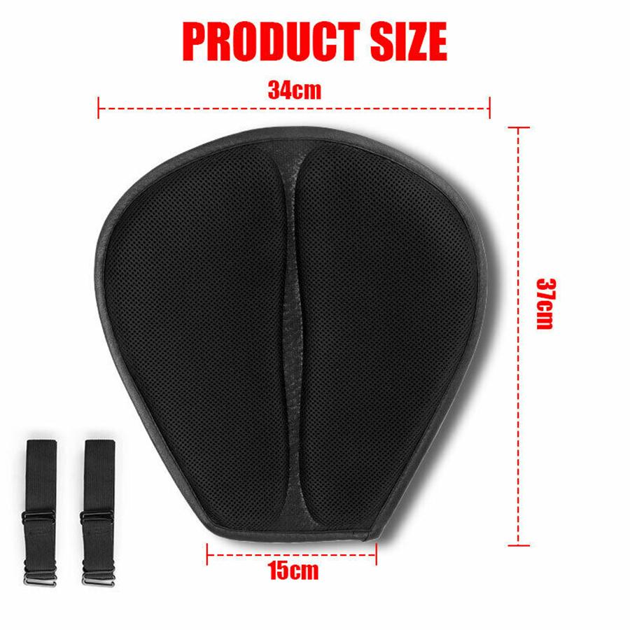 Motorcycle Comfort Mesh Seat Cushion Pillow Pad Pressure Relief Cover Universal