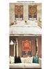 Tibetan Tapestry Fabric for Living Room or Bedroom: Thangka and Temple Wall Decorative Cloth