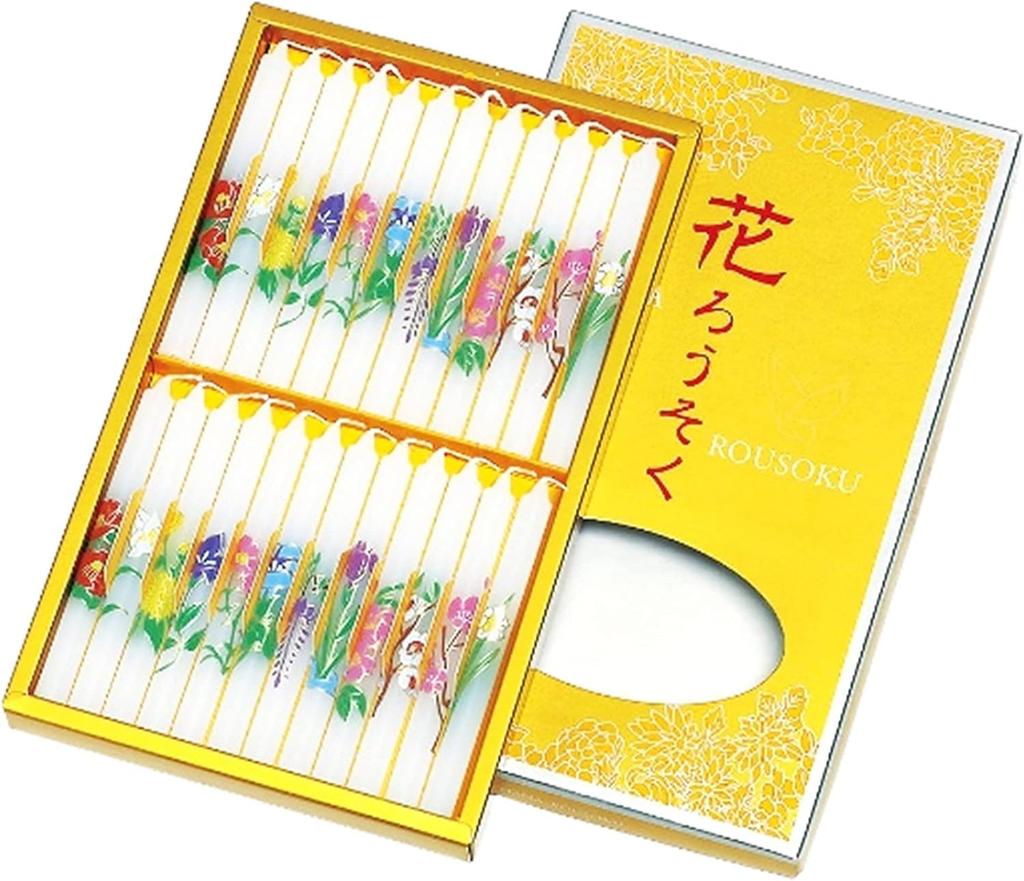 Maruesu Buddhist Altar Supplies Maruesu Flower Candles, No. 15, Pack of 24