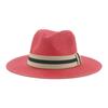 Retro straw hat Panama big flat brim hot sale in Europe and America, men's and women's new face small French sunshade beach hat