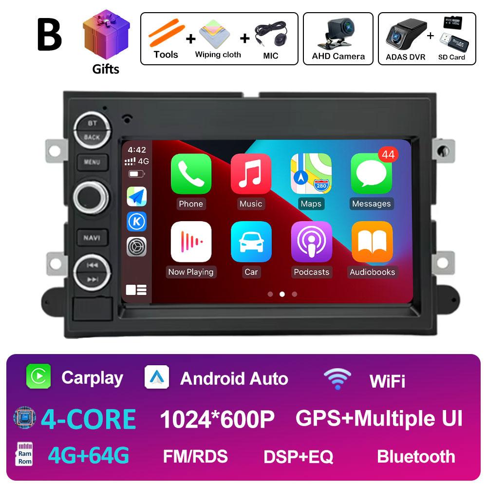 Para Ford 500 F150 Sistema Android Inteligente 7 polegadas Reprodutor Multimídia de Vídeo para Carro Bluetooth DSP Estéreo Tela Tátil 2.5D Unidade Principal WIFI