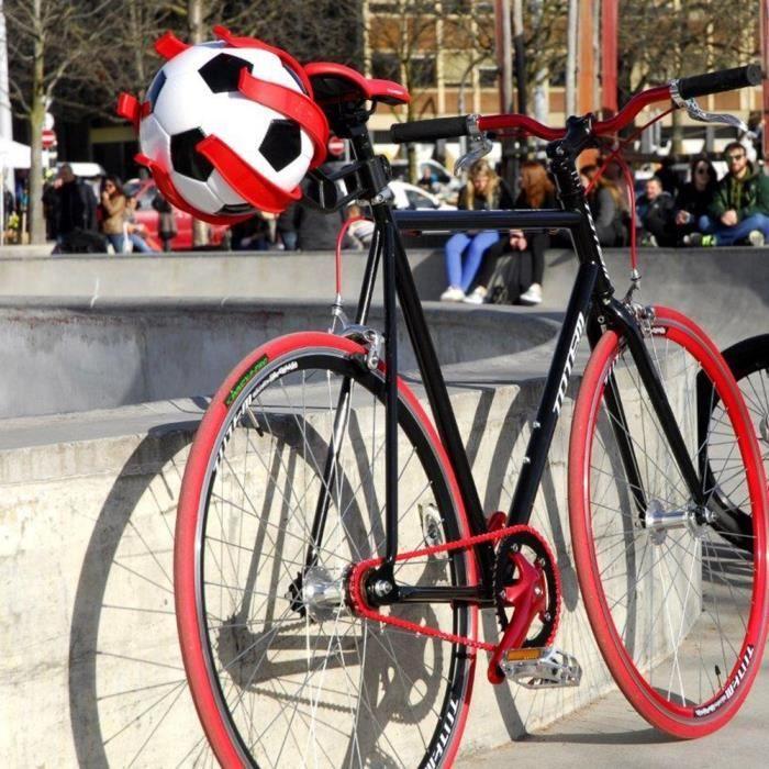 Porte ballon de vélo - KIKBALL - Noir - Système de fixation efficace - Anti-chock et anti-UV