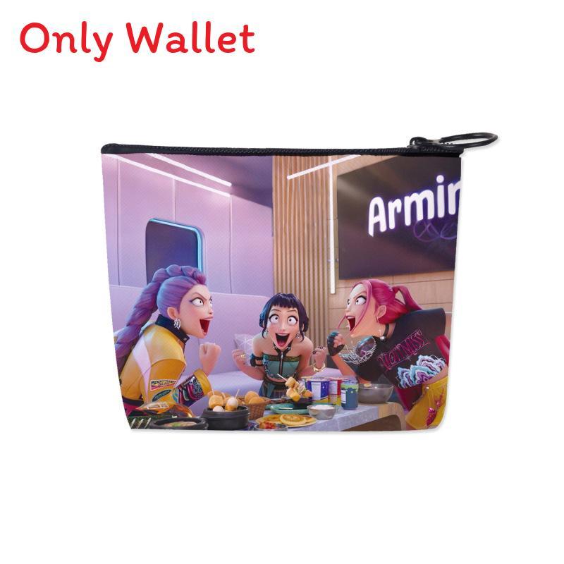 Kpop Demon Hunters Pen Case Large Capacity Pu Storage Bag For Students And Office Use