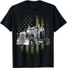 LKW-Fahrer Amerikanische Flagge Großer Sattelschlepper LKW-Fahrer Geschenk Unisex T-Shirt