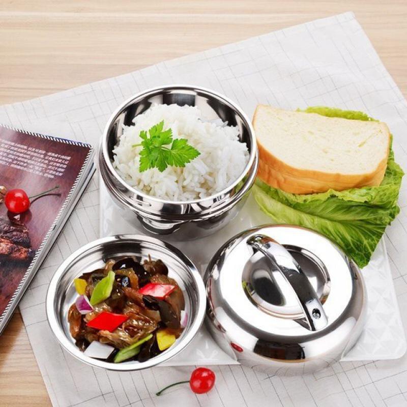 Isolierte doppelwandige Lunchbox aus Edelstahl mit Verbrühschutz