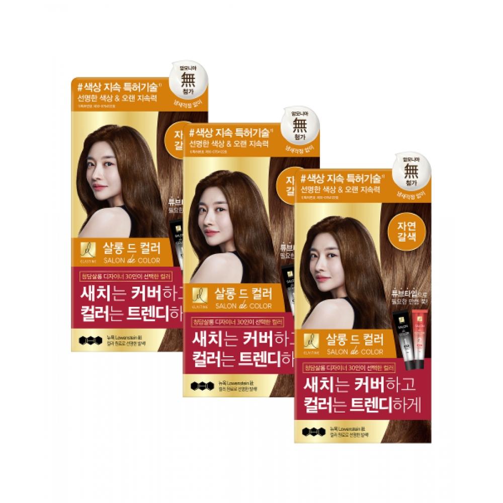 Elastine [optional] Salon De Color Hair Dye 100g X 3