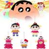 Pompompurin Crayon Sanrio Shin Chan Plush Keychain Pendant Toy Decoration Doll