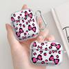 Pink Bow Tie Leopard Print Clear Earphone Cases Cover Case For Airpods Pro3 Pro2 Pro 4 3 1 2