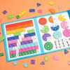 Montessori Magnetic Math Master Set Fraction Educational Puzzle Mathematics Wooden Fraction Book for Kids Adding Subtracting