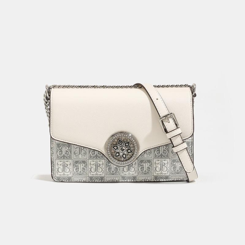 Tasche Damen neu retro bedruckte kleine quadratische Tasche High-End-Mode Nischendesign Schulter Umhängetasche