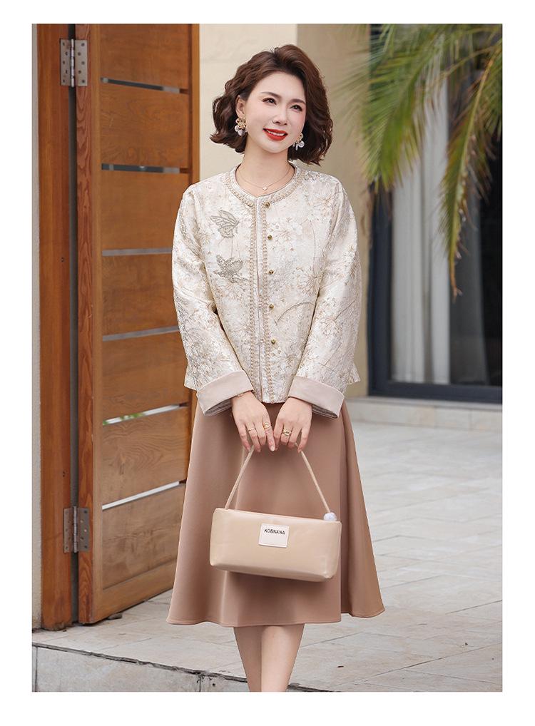 Mom's Spring New Chinese-Style Dignified & Elegant Cardigan for Middle-Aged and Elderly Women