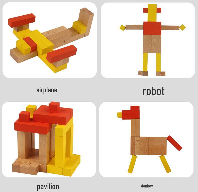 Montessori Geometric Blocks: Enhance Children's Hands-On and Thinking Skills with Parent-Child Interaction.