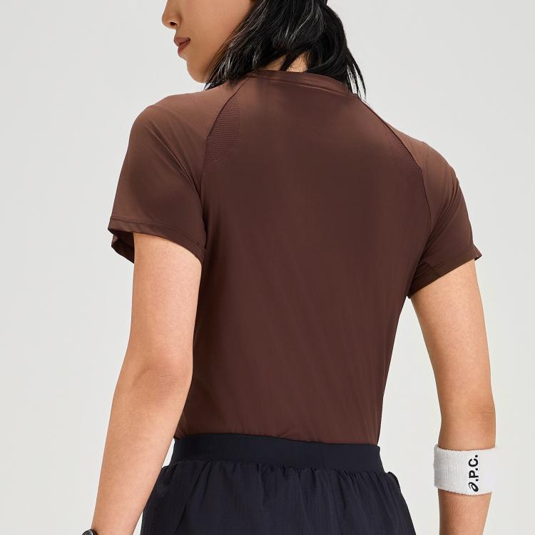 New Asics SS25 Regular T Shirt Women's Coffee 2012D253-200