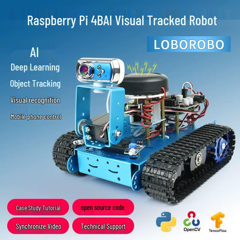 CreateBlockAI Tracked Vision Robot Kit N/A