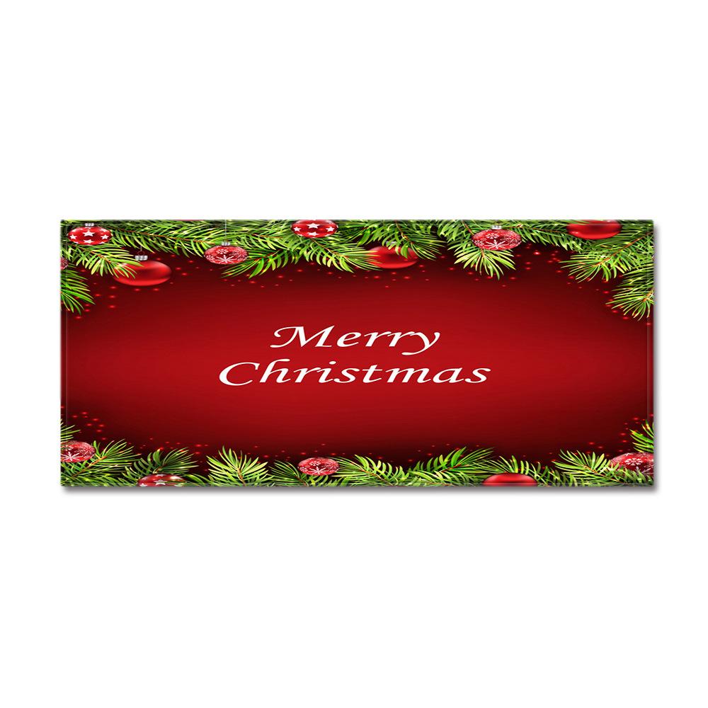 Christmas Household Bathroom Absorbent Non-Slip Mat Living Room Kitchen Sand Carpet Doormat Long Floor Mat