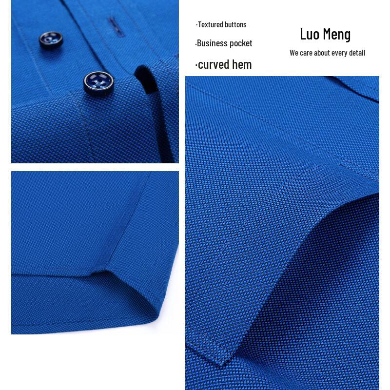 ROMON Men's Cotton Long Sleeve Business Dress Shirt