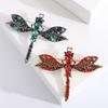 Vintage Rhinestone Dragonfly Brooches for Women Unisex Insect Pins Event Party New Gifts Backpack Decoration Clothes Accessories