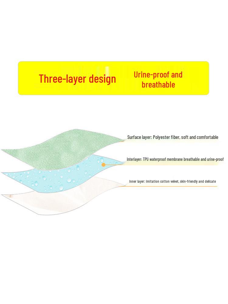 Newborn & Infant Diaper Pants: Snap Crotch, Breathable, Washable, Waterproof, Leak-Proof, Urine-Absorbent