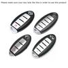 Chrome Schwarz TPU Schlüsselanhängerhülle Für Nissan Infiniti 3 4 5 Tasten Keyless Smart Schlüssel