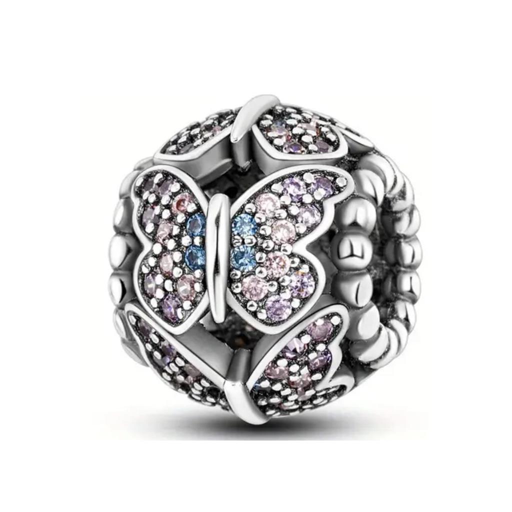 New Inoriginal Copper Variegated Exquisite Butterfly Series Charm Fit Bracelet Necklace Diy Women Jewelry Gift