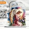 1pc Heart Shaped Acrylic Ornament - Art Deco Style Ornaments, Easter Angel Prayer Design, Decorative Plaque & Statues, Perfect for Global Holidays