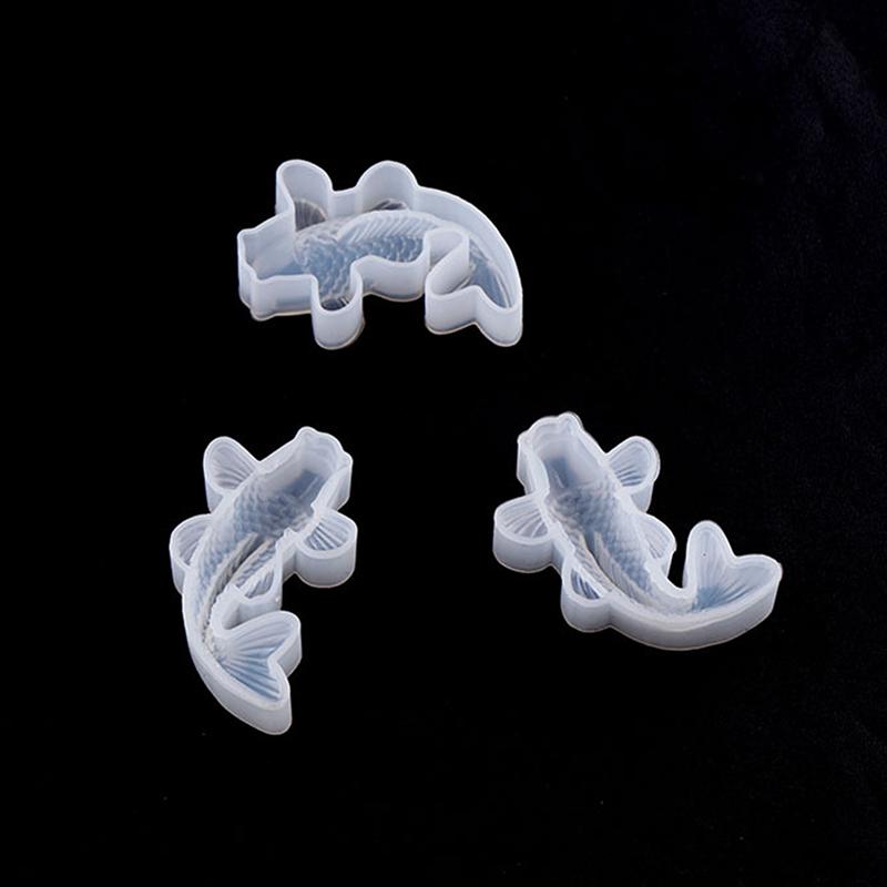 

3D Koi Fish Shape Пластиковая форма для торта, шоколадного желе, формы для самостоятельного изготовления, большие, средние и маленькие размеры, инструменты для выпечки, украшения