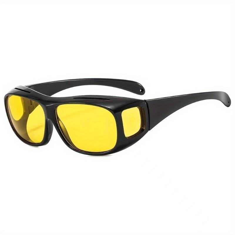 

1/2pcs Hot New Work & Sports Sunglasses HD Night Vision, Windproof Ideal for Drivers жёлтый