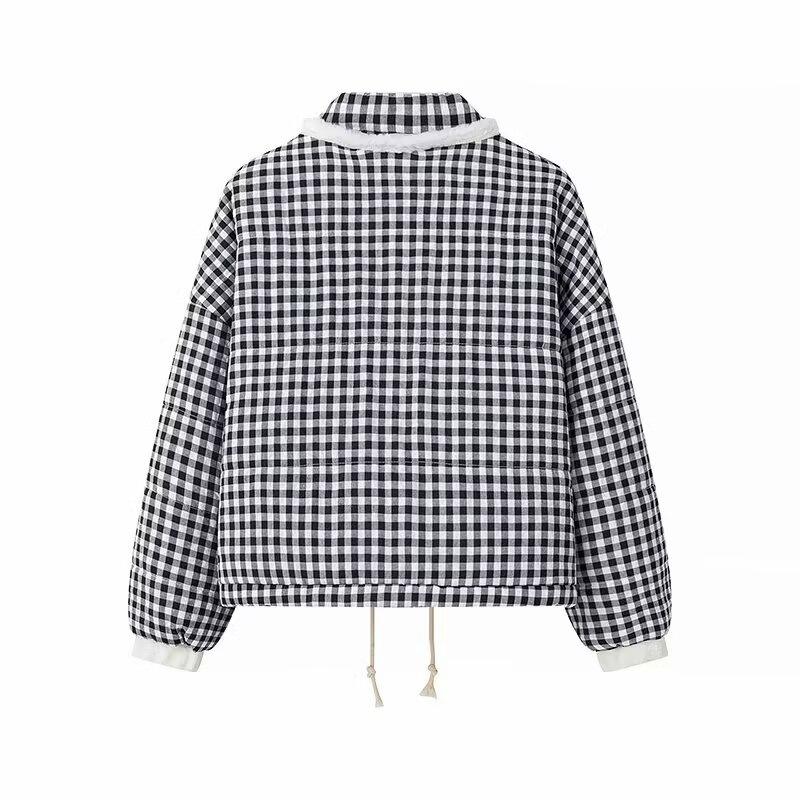 Women Lovely Loose Heart Patterned Parkas Winter Long Sleeve Quilted Cotton Padded Jacket Coat Female Cute Outerwear