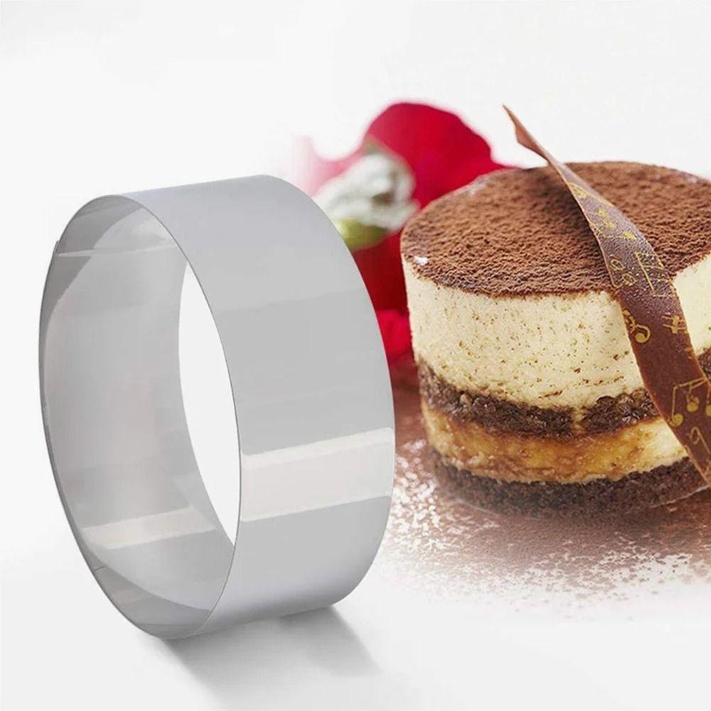 5 Stück/Set Edelstahl Kuchenringform DIY Keks Mousse Ausstecher Langlebig Hochzeitstorten Werkzeuge
