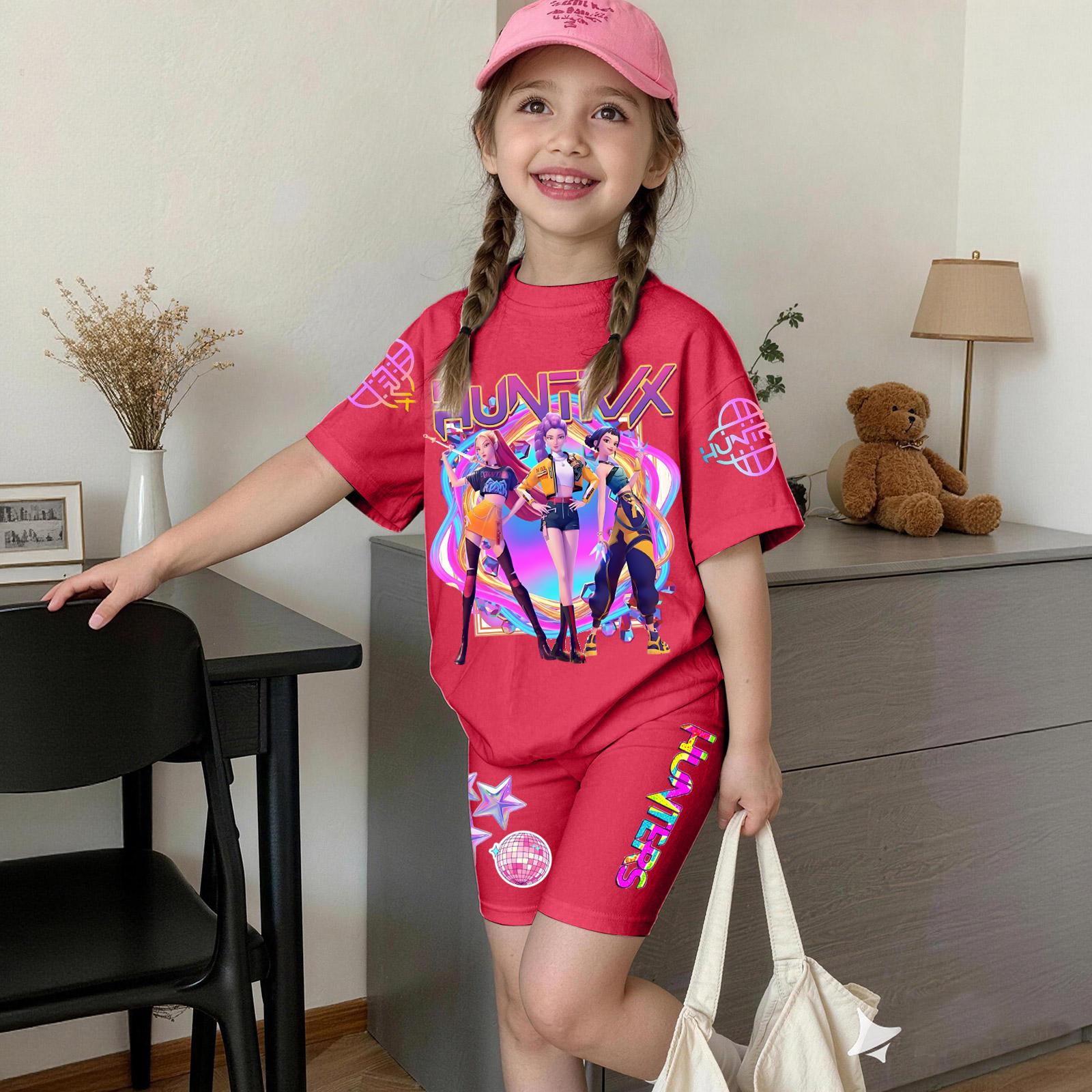 

Infant Newborn Baby Girls Boys Loose T-shirt+Pants Print Outfits Set 160 червоний
