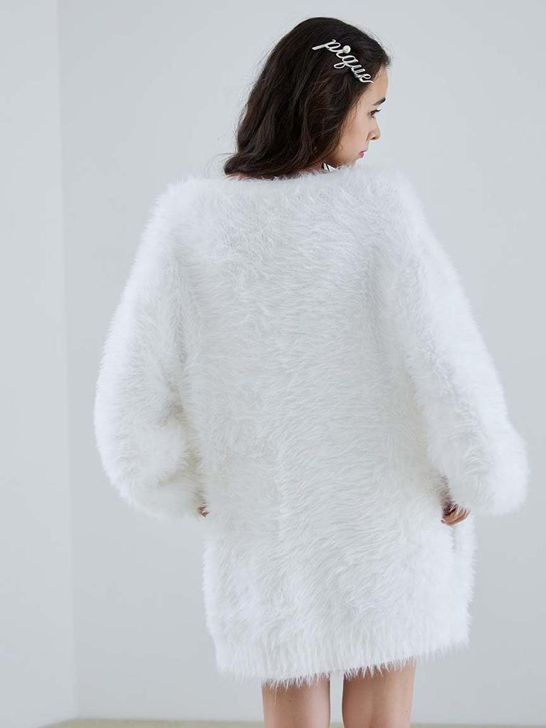gelato pique Rabbit Moco Cardigan PWNT245110 OWHT Women's