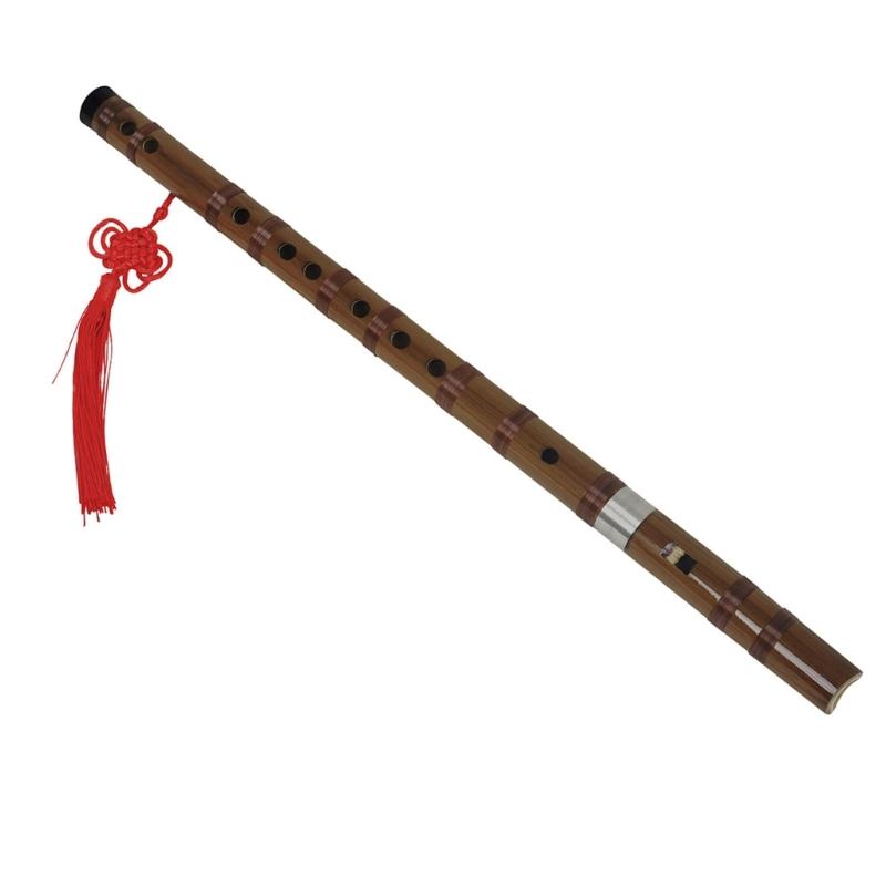 Flauta Chinesa de Bambu Destacável Instrumento de Sopro Madeira Flauta Chinesa Flauta Portátil Instrumentos Musicais de Sopro Duradouro
