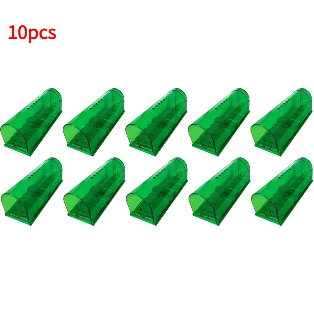 Smart Self-locking Mousetrap Safe Firm Transparent Mouse Catcher Control Cage Mice Rodent Catcher Mouse Trap No Kill Animal