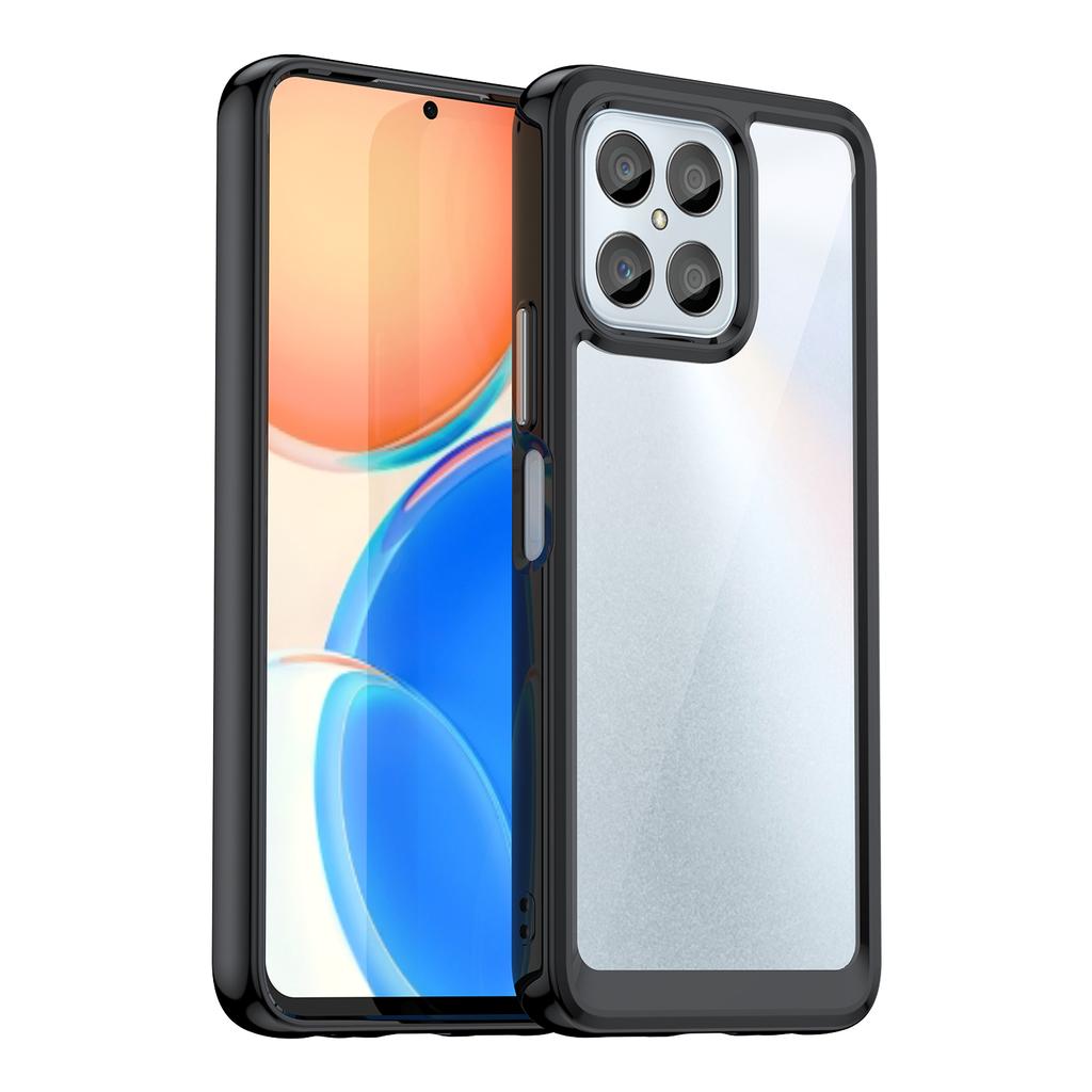 Phone Case for Honor 70 Lite 5G/Play 30 5G/X8 5G/X6 4G/Play6C 4G/X8a 4G/X6s 4G,TPU+Acrylic Clear Back Cover