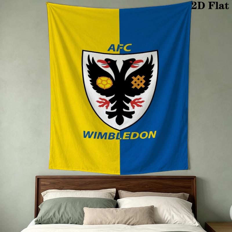 AFC Wimbledon Wandteppich Ästhetisches Wandbehang Gedruckter Stoffdecke Dekorative Wandteppiche für Schlafzimmer Wohnzimmer Heimdekoration