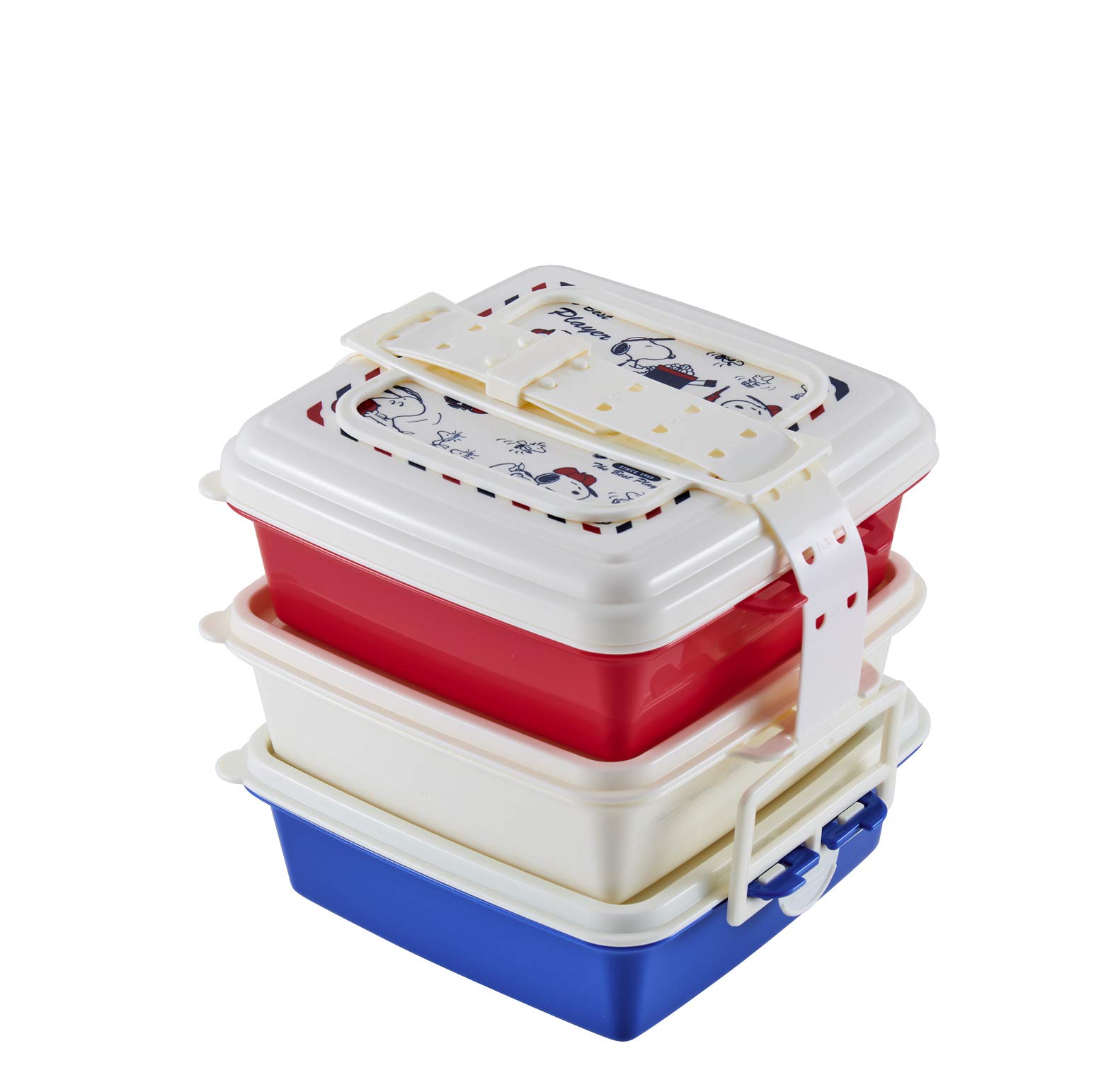 

Ящик для пикника Snoopy Stackable Square 3 Tier Sports S 6855 T-WORLD Peanuts Sports