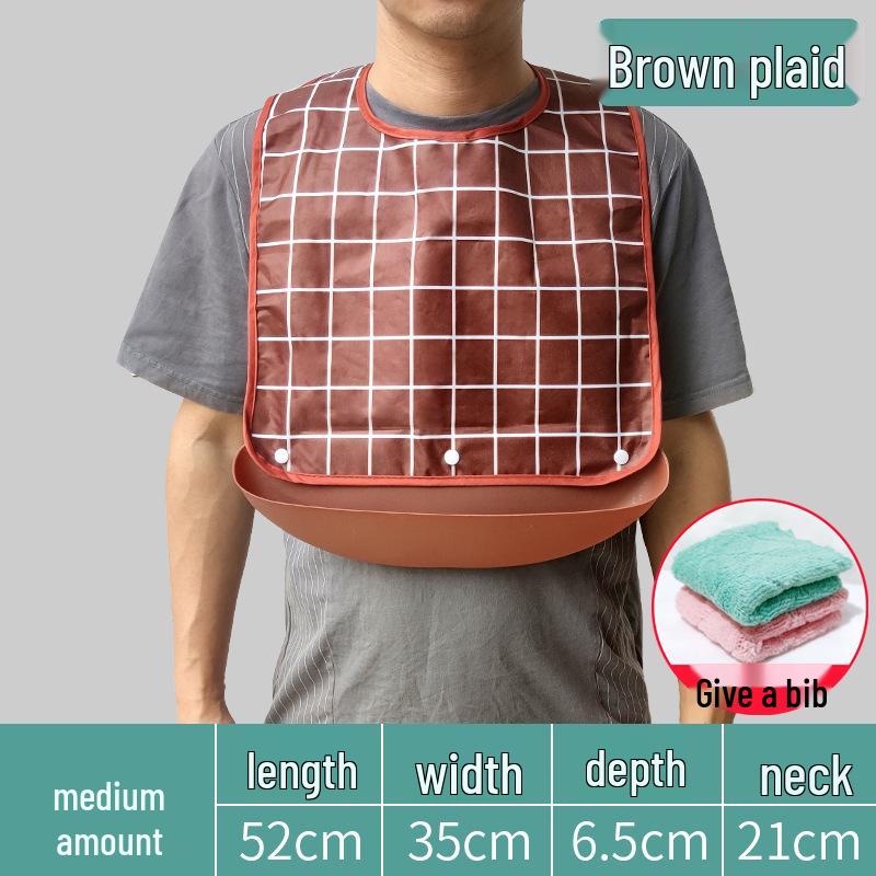 Waterproof Silicone Bib for Adults: Ideal for Elderly Mealtime